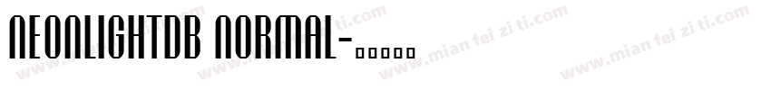 NeonlightDB Normal字体转换